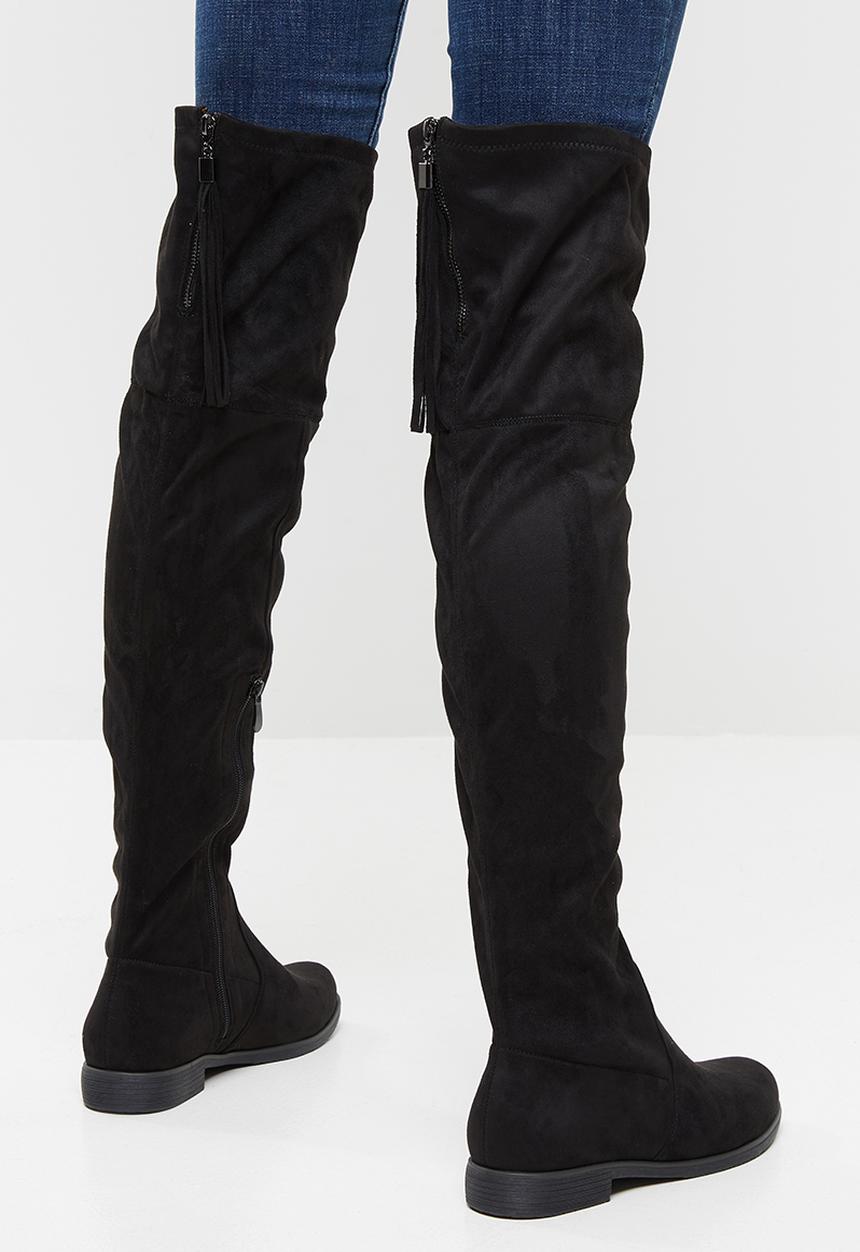 Miss Black - Domenia over the knee boot - black