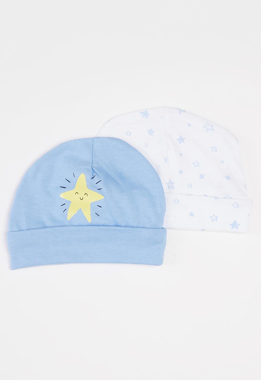 Pop Candy - 2-pack beanie - blue & white 