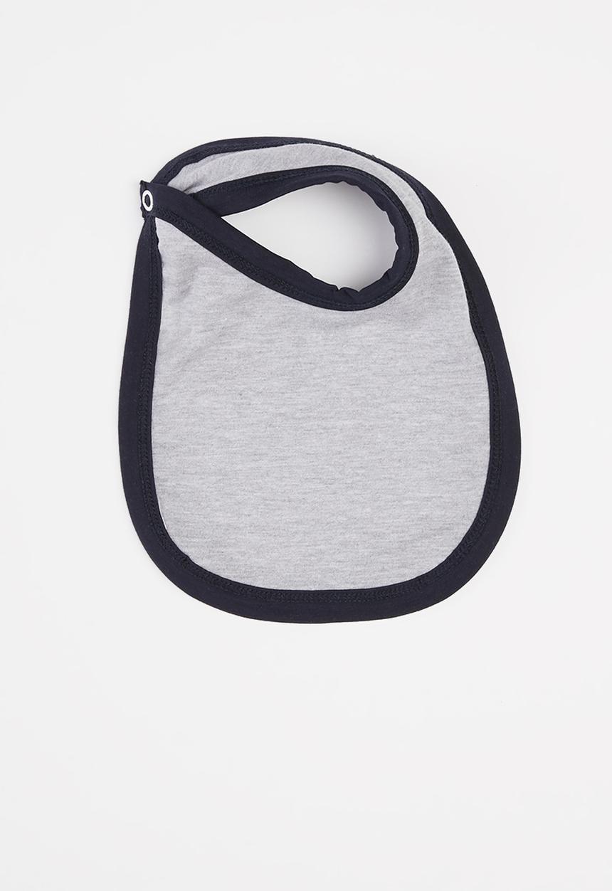Pop Candy - 2-pack bibs - grey & navy