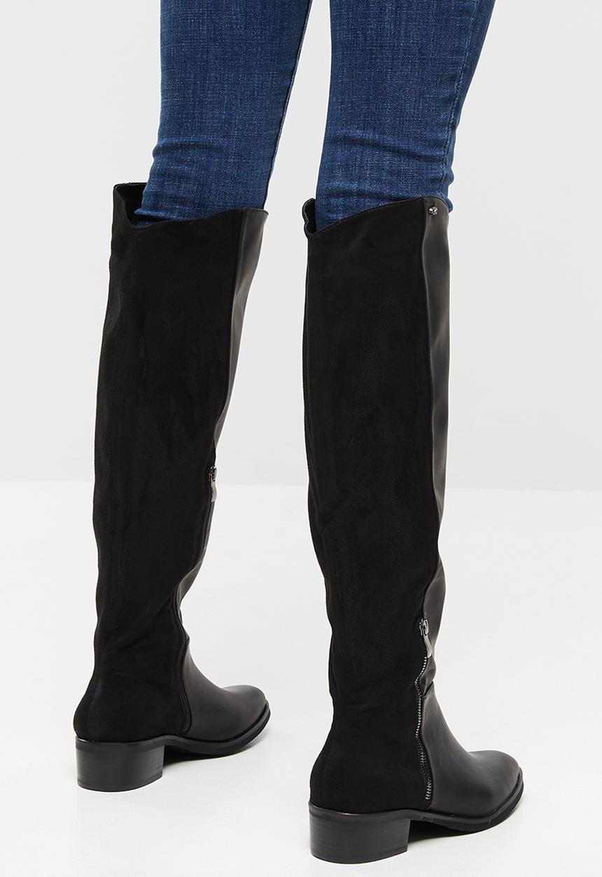 Miss Black - Keys over the knee boot - black