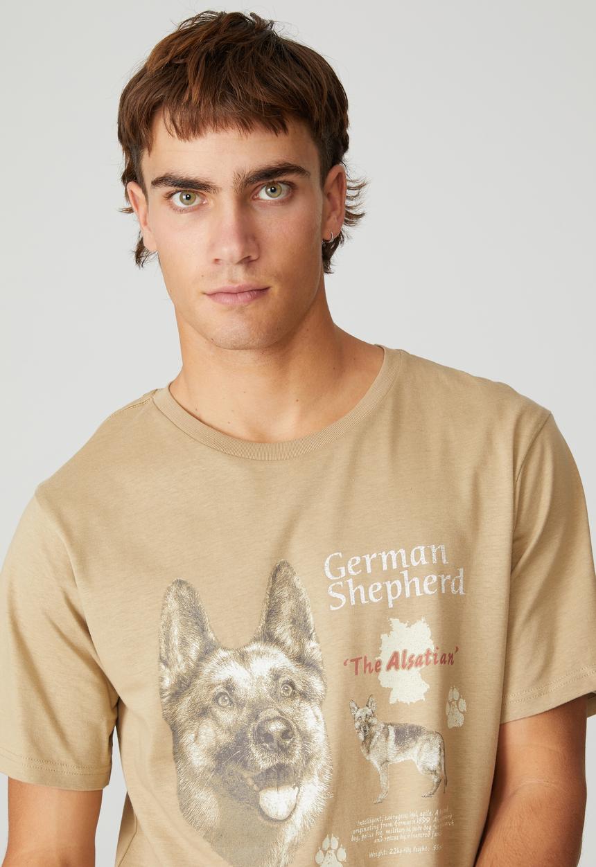 Cotton On - Tbar art T-shirt - gravel stone