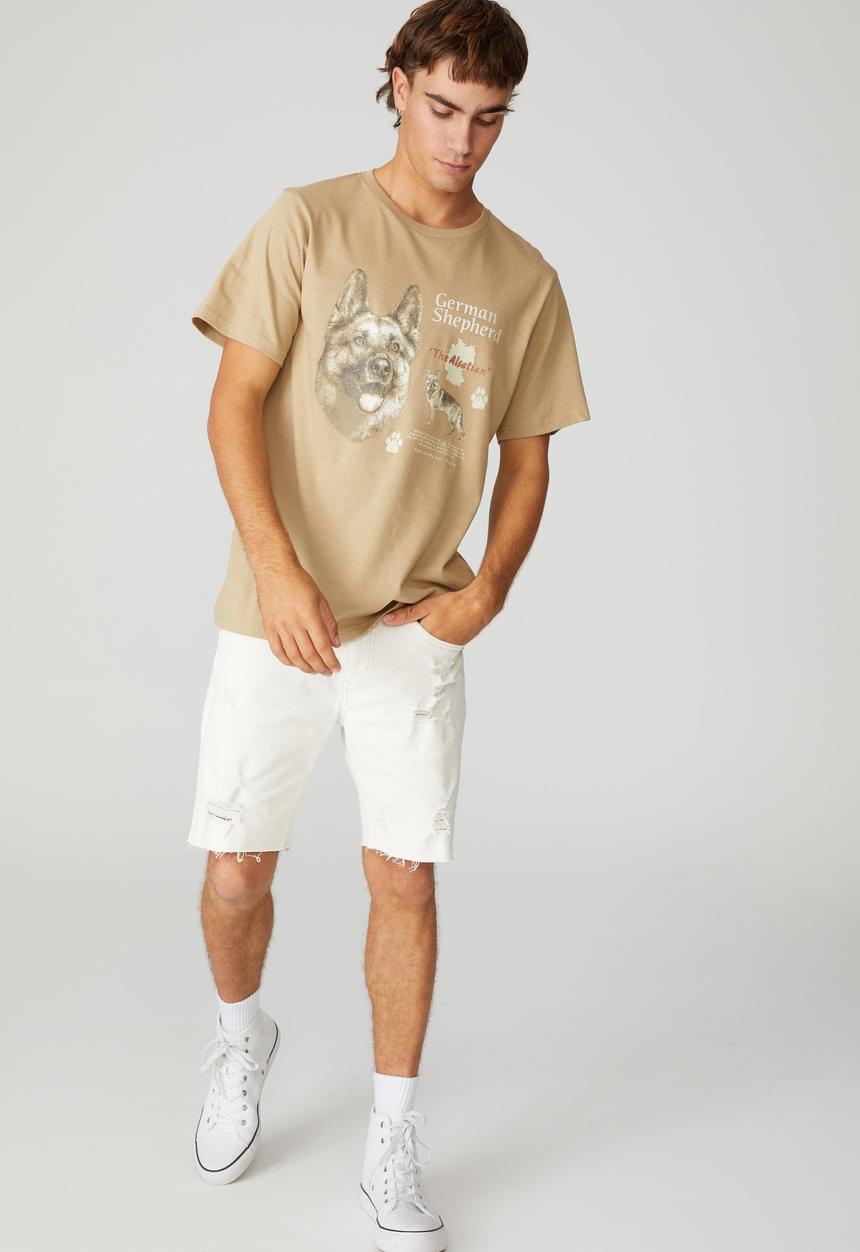 Cotton On - Tbar art T-shirt - gravel stone
