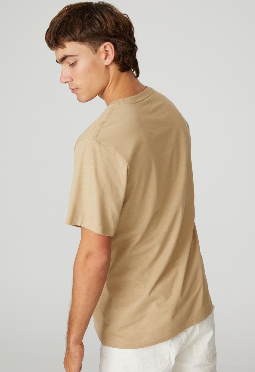 Cotton On - Tbar art T-shirt - gravel stone