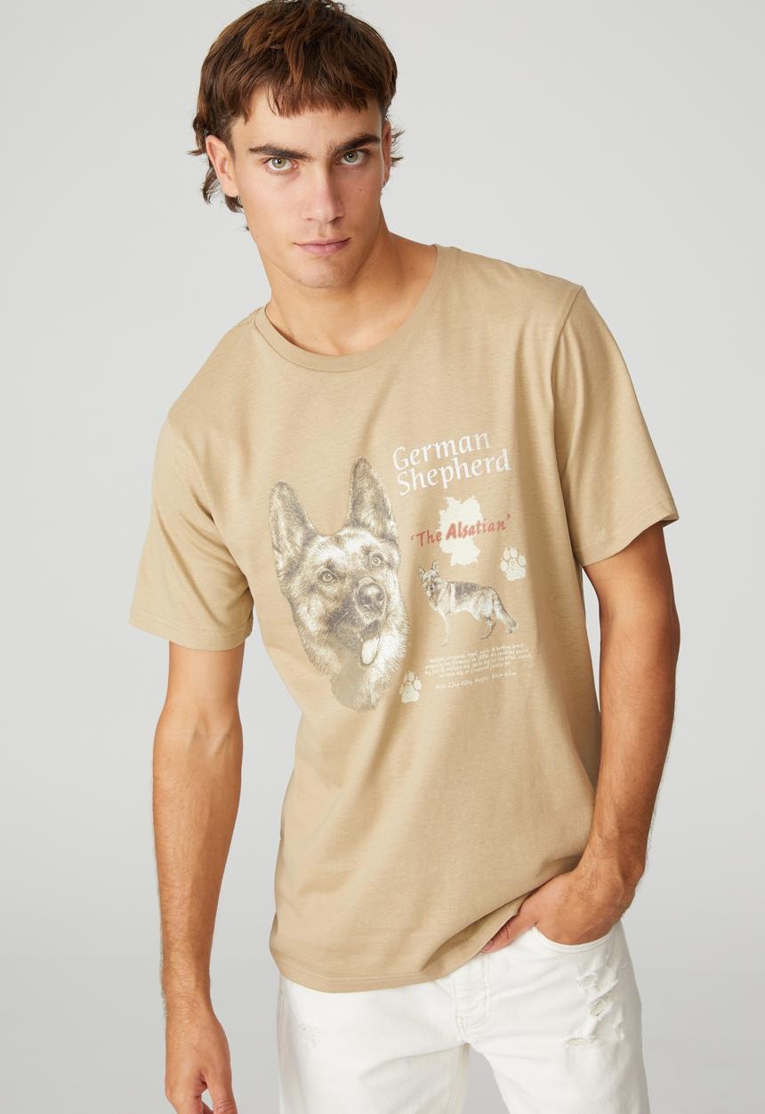 Cotton On - Tbar art T-shirt - gravel stone