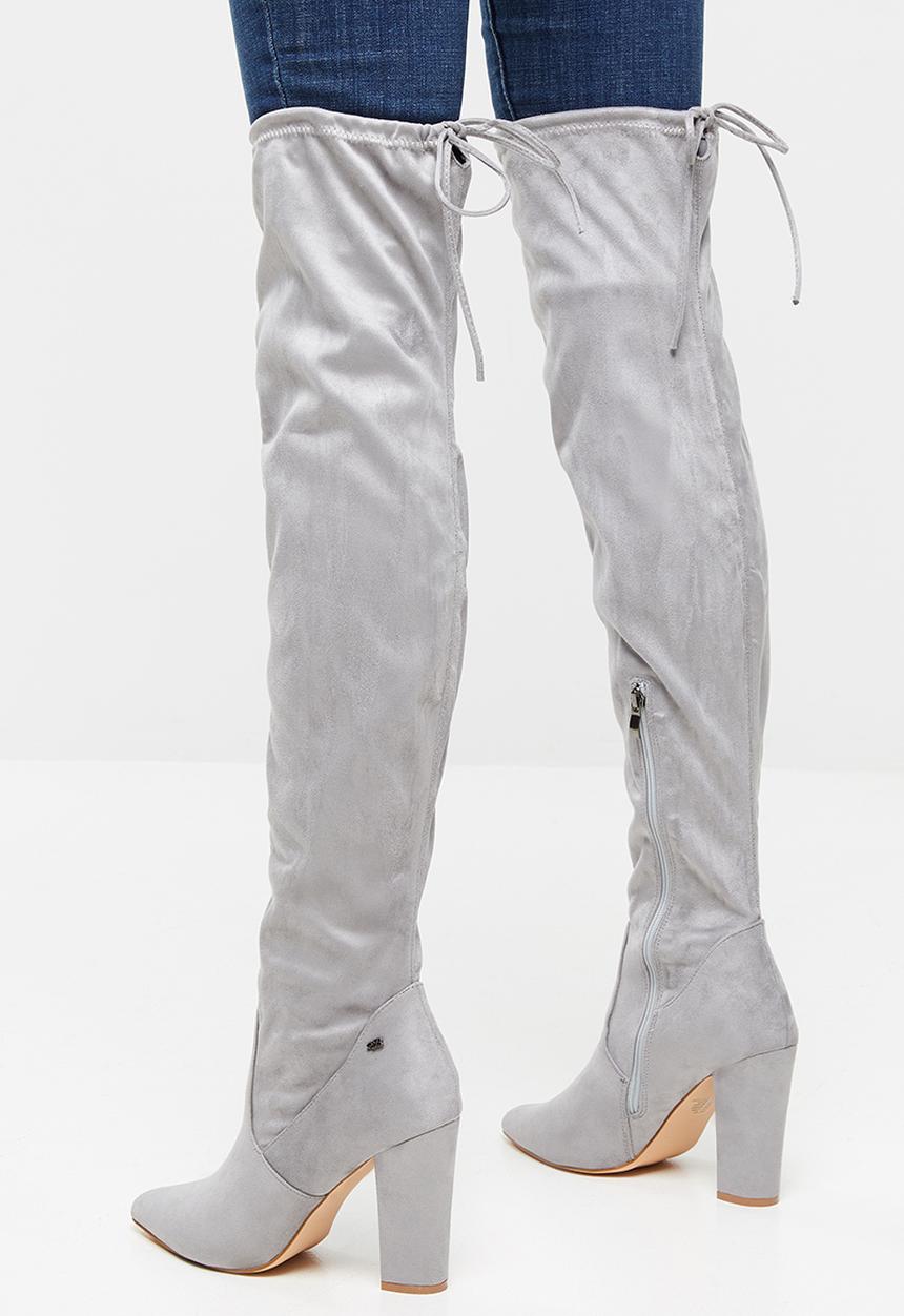 Miss Black - Tonic over the knee boot - grey
