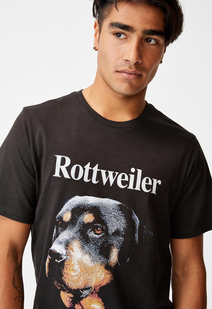 Cotton On - Tbar art t-shirt - washed black