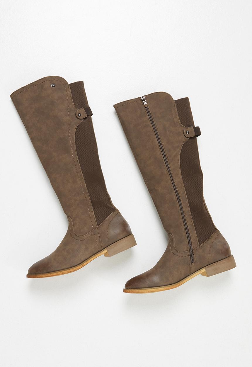 Miss Black - Rainer 6 riding boot - choc