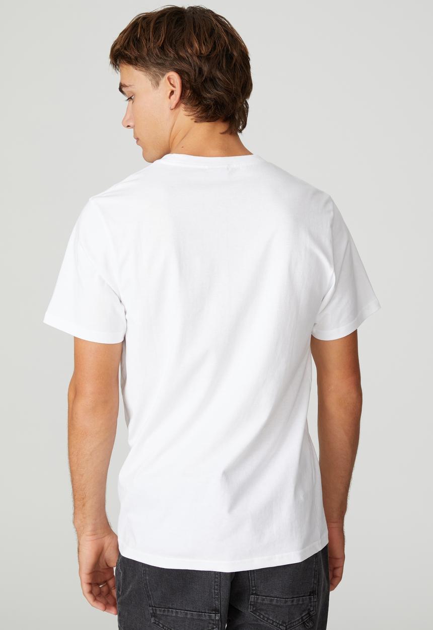 Cotton On - Tbar art t-shirt - white