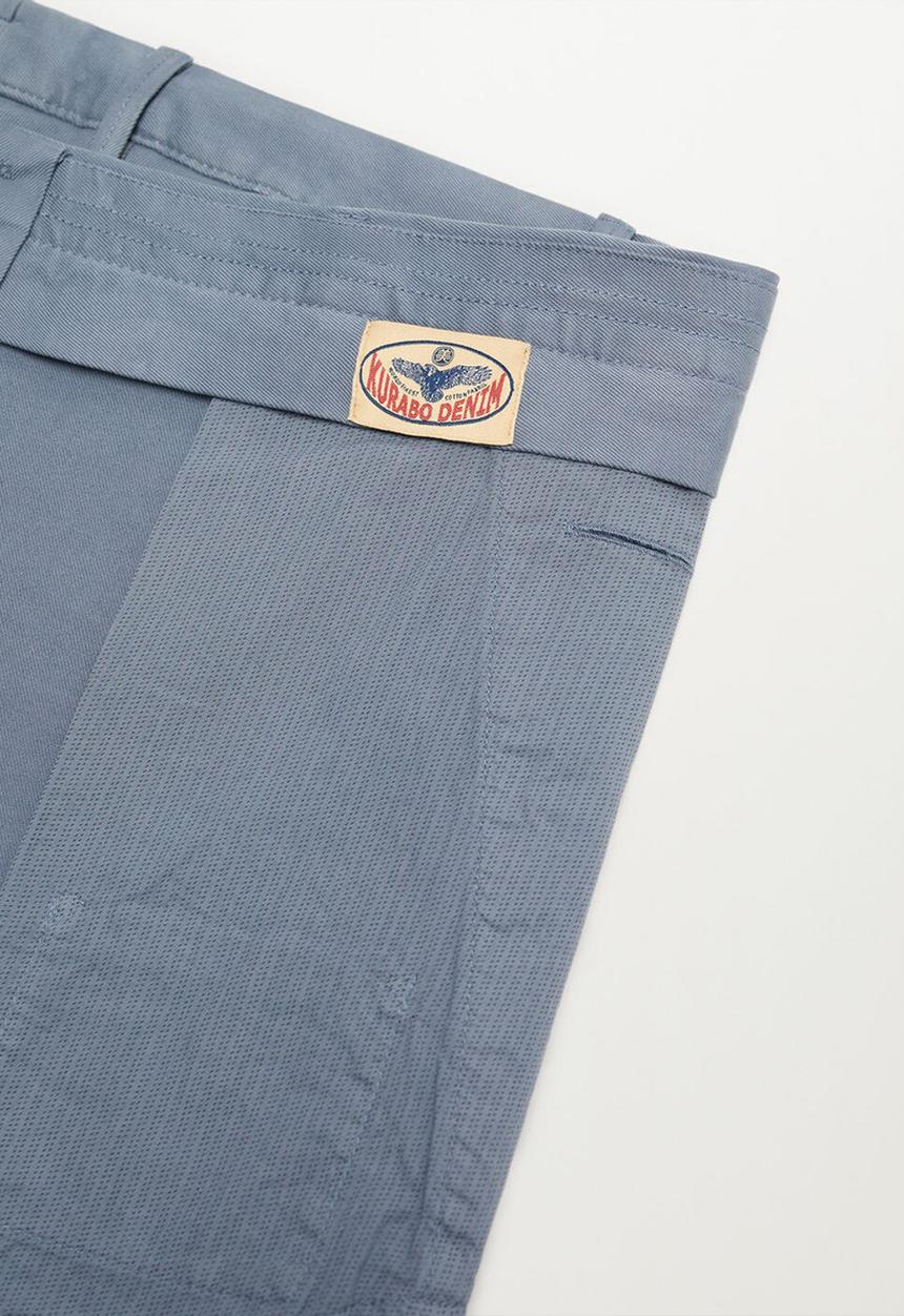 MANGO - Trousers barna - blue