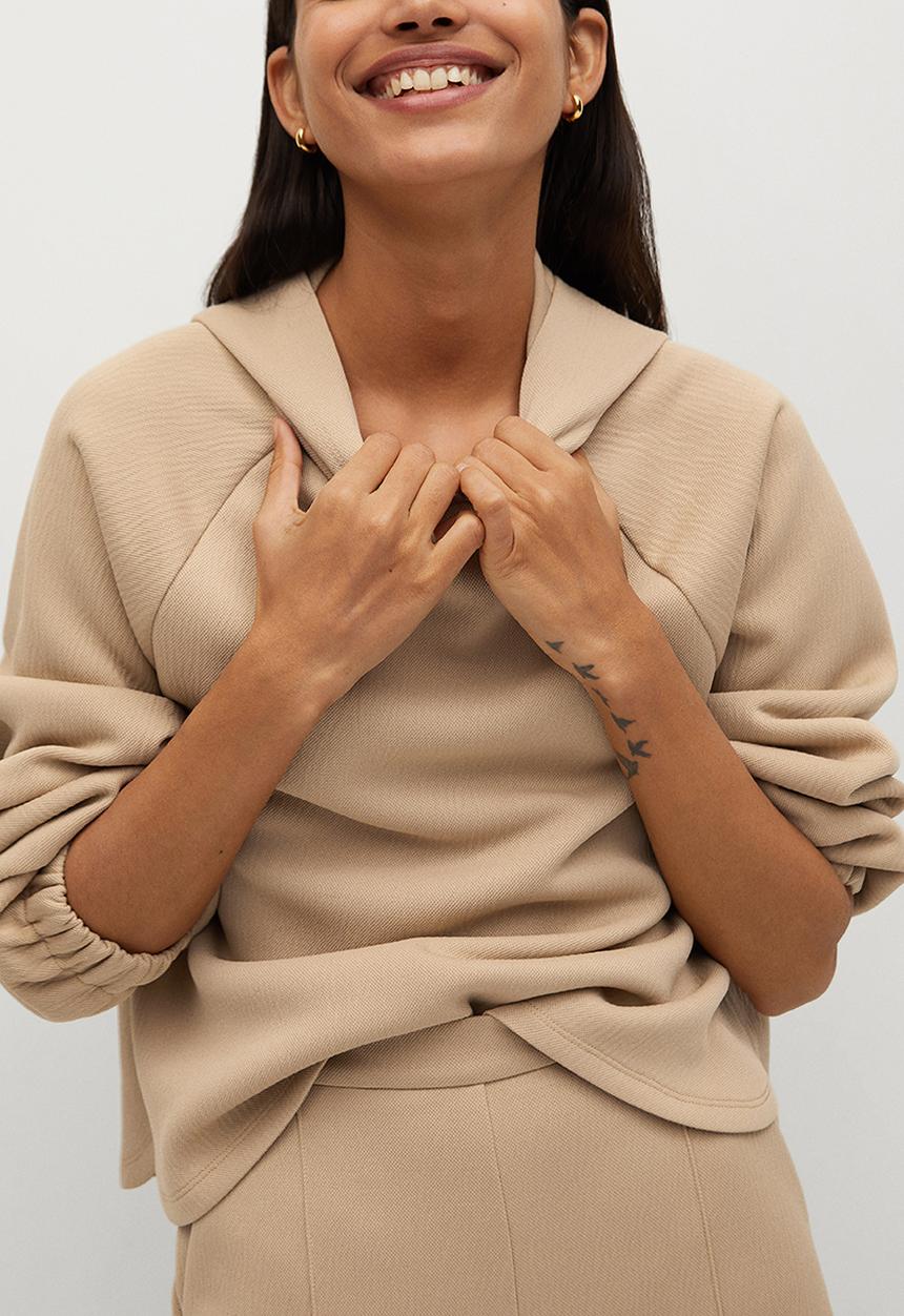 MANGO - Trousers tammy - light beige