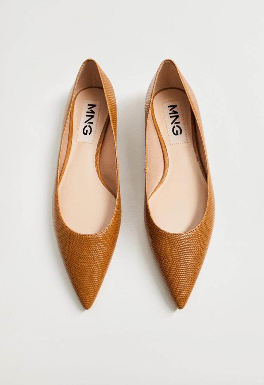 MANGO - Leeds pump - medium brown