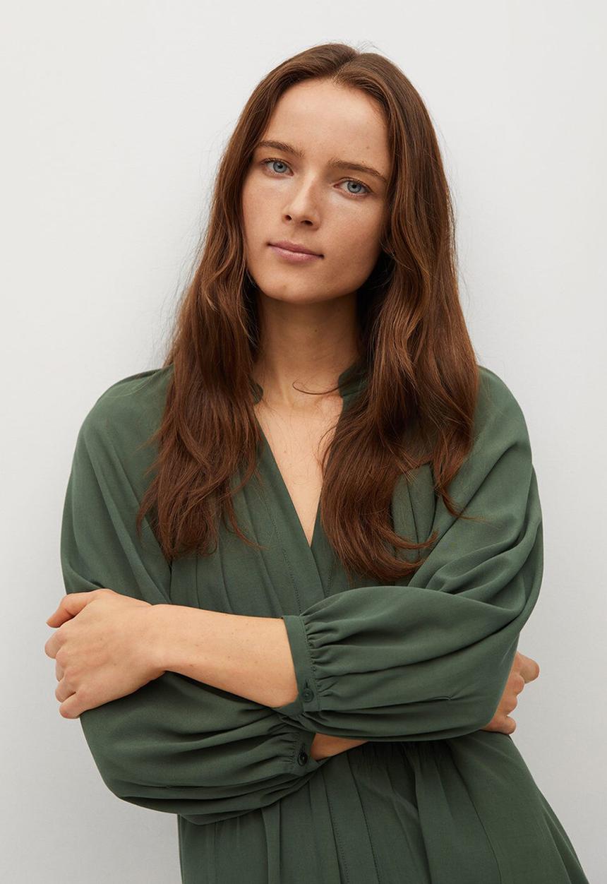 MANGO - Dress smiths - dark green