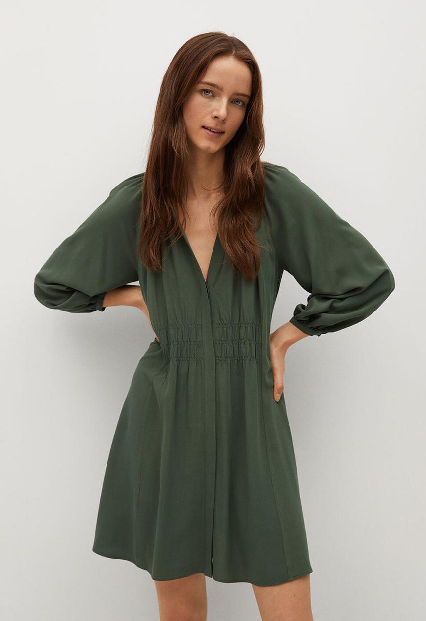 MANGO - Dress smiths - dark green