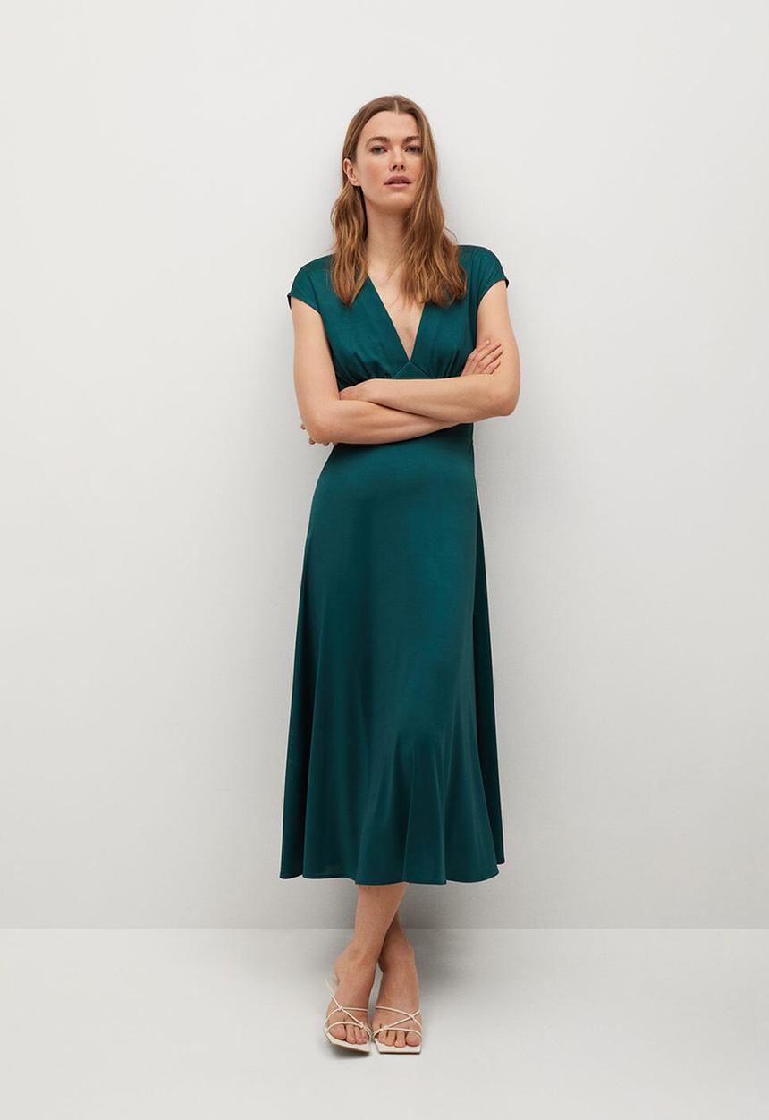 MANGO - Dress juliet - green