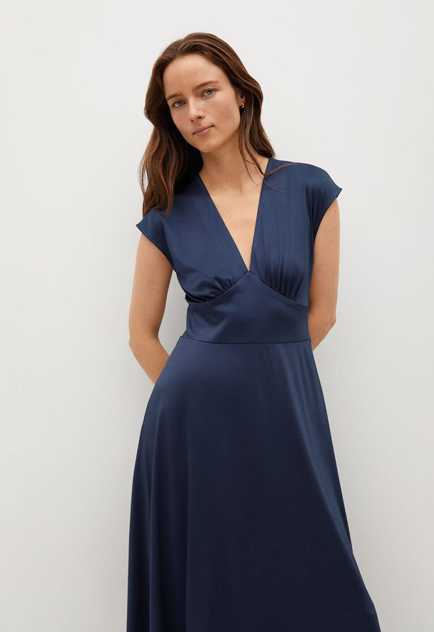 MANGO - Dress juliet - dark blue