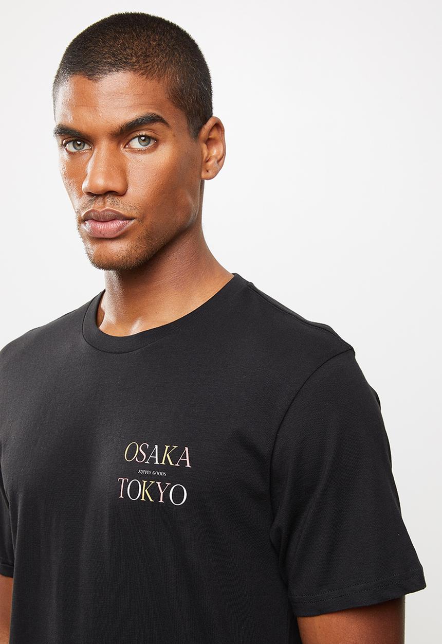 Cotton On - Tbar text t-shirt - black
