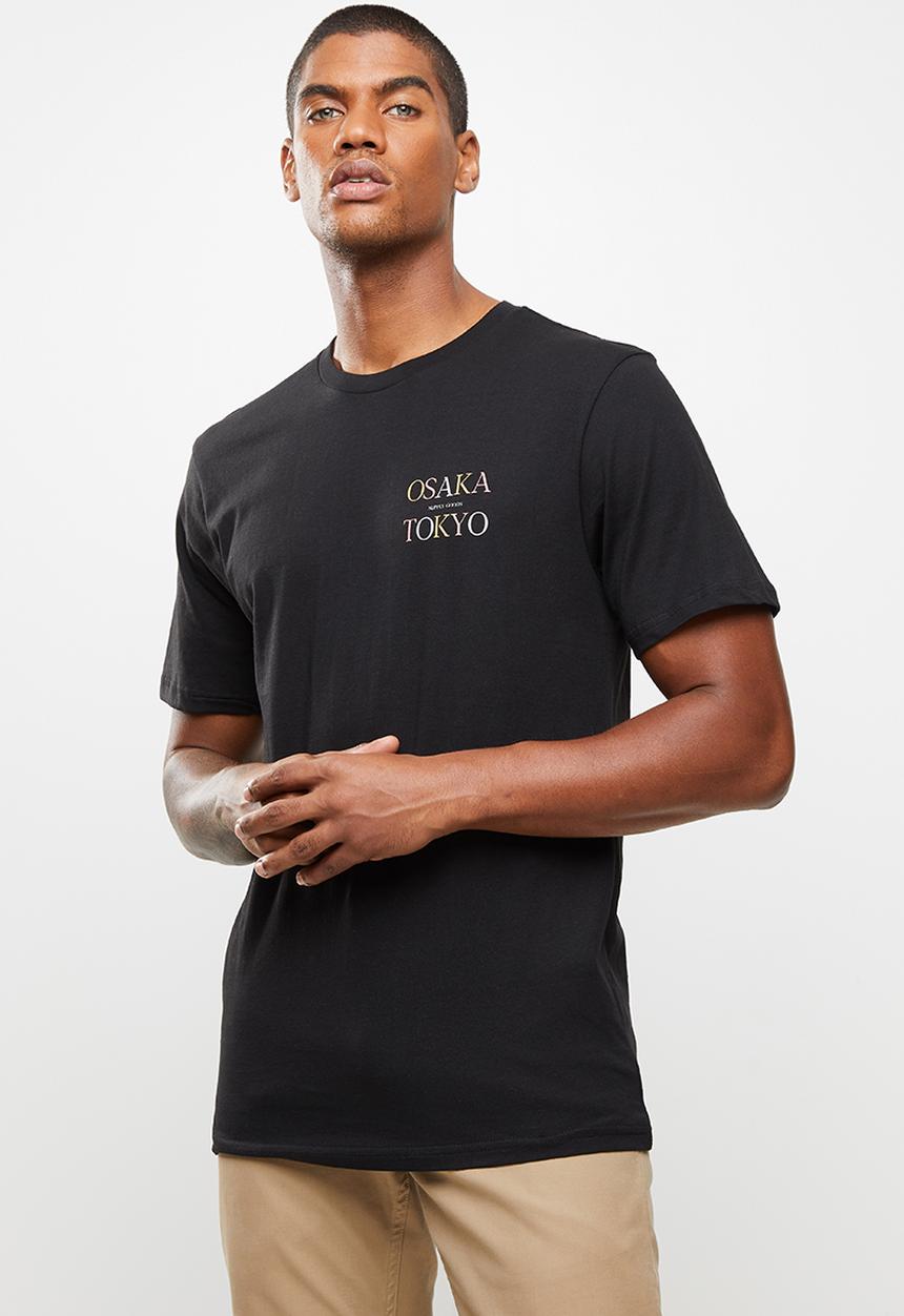 Cotton On - Tbar text t-shirt - black