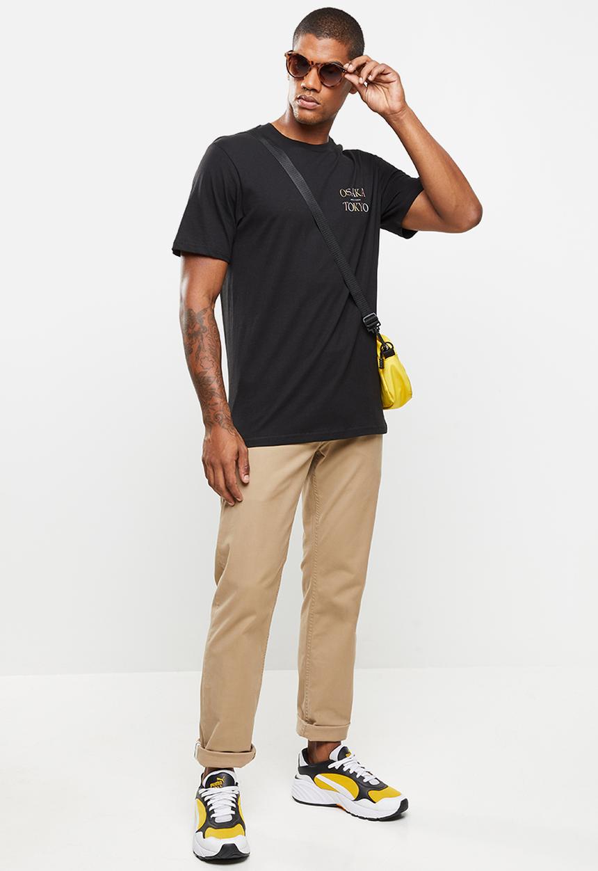 Cotton On - Tbar text t-shirt - black