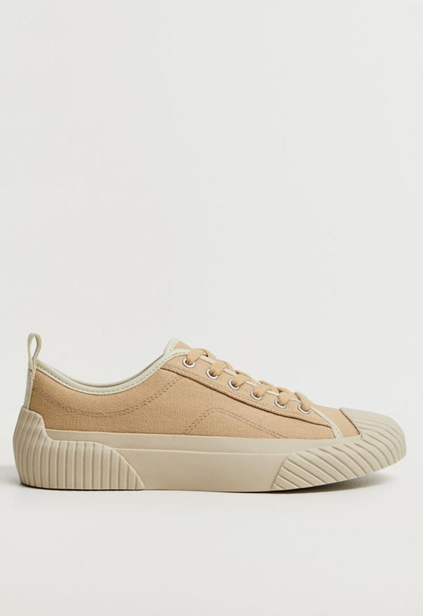 MANGO - Hank sneaker - ochre 