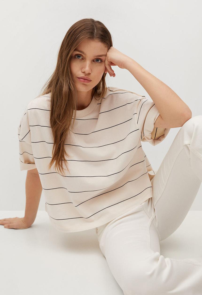 MANGO - T-shirt madrid - natural