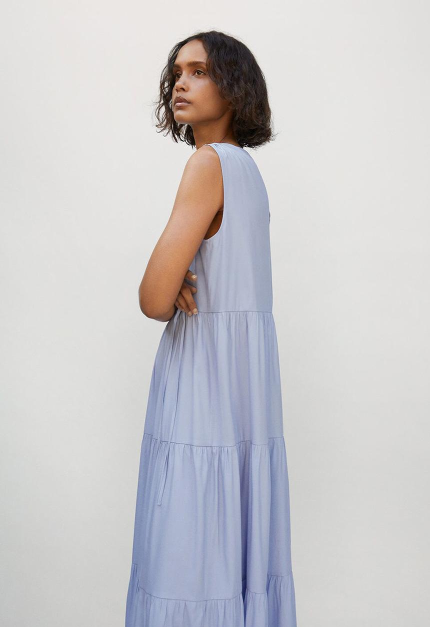 MANGO - Dress abril  - blue