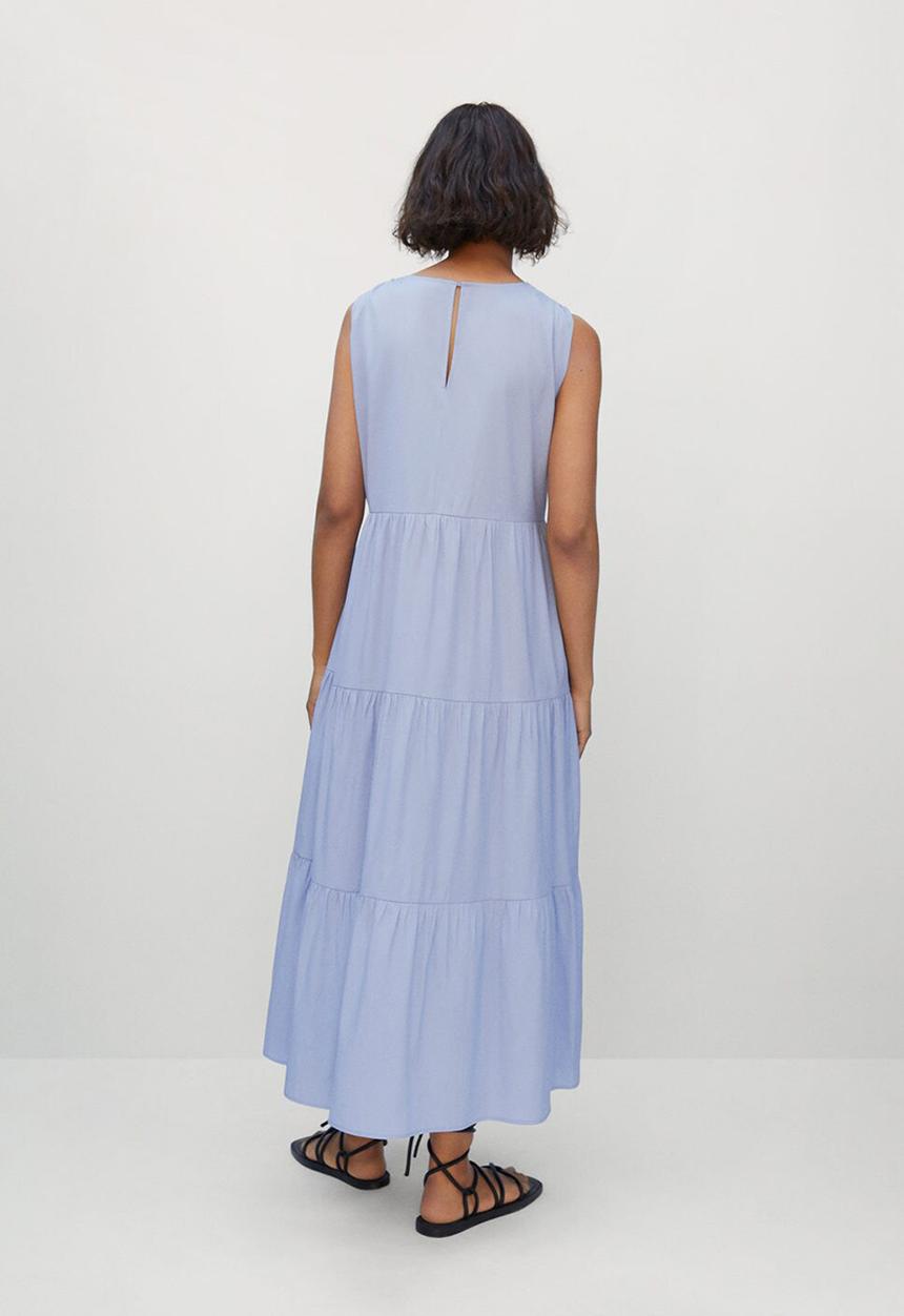 MANGO - Dress abril  - blue