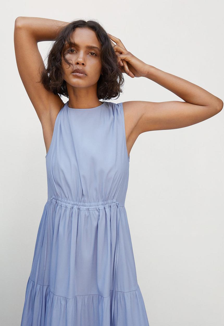 MANGO - Dress abril  - blue