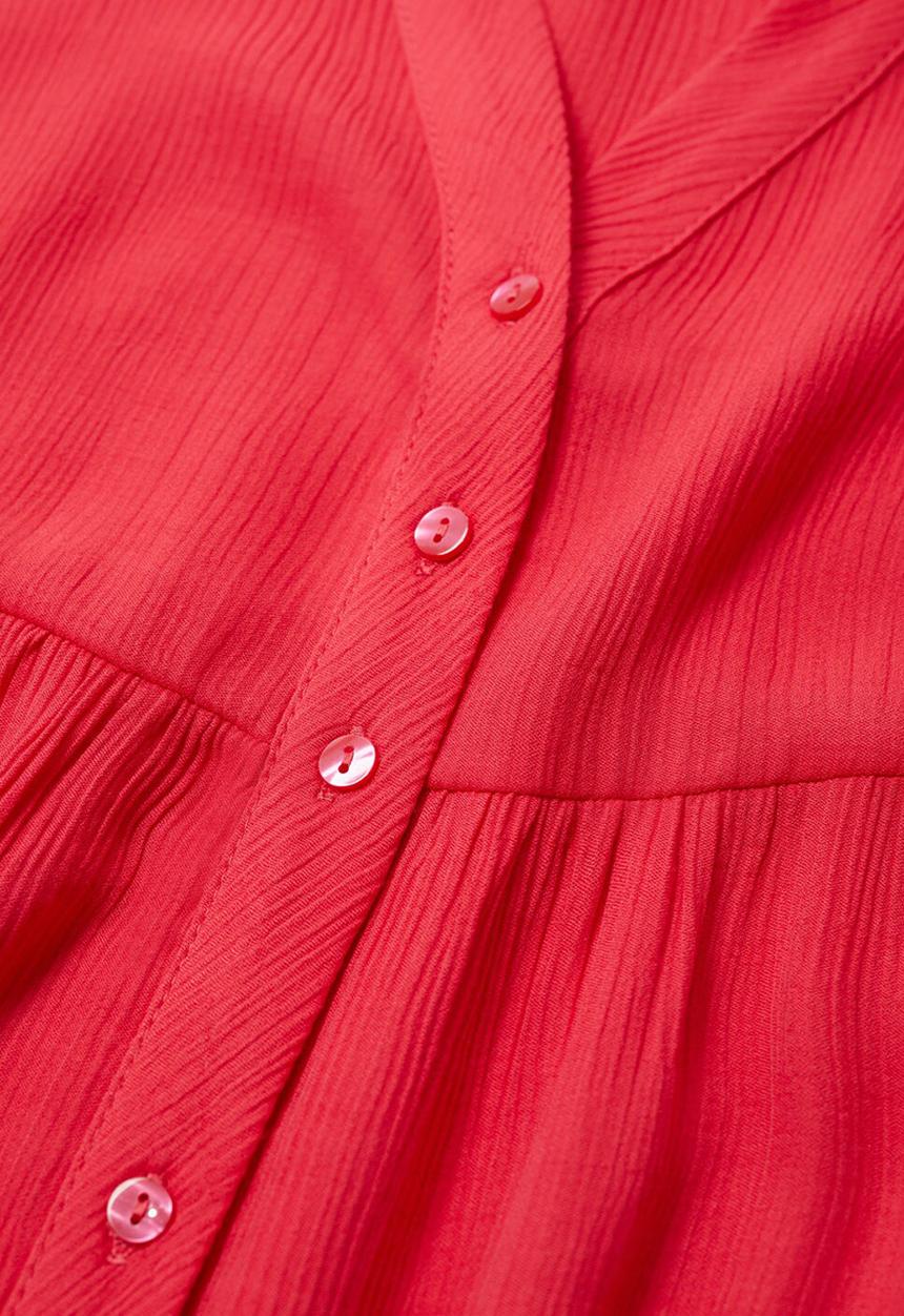 MANGO - Dress sugar - red