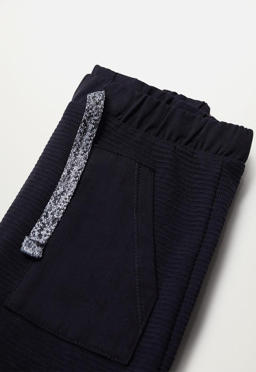 MANGO - Trousers tato - black