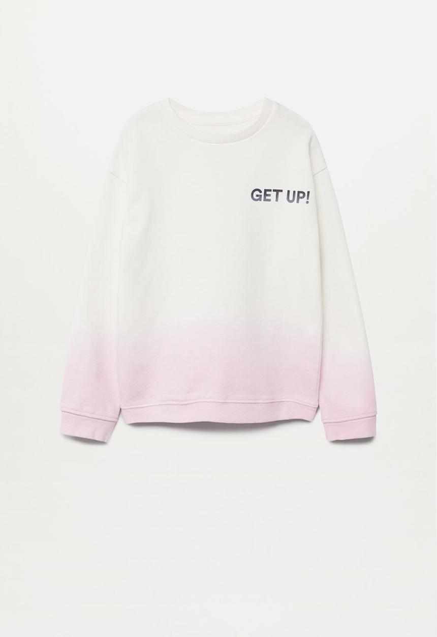 MANGO - Extreme sweatshirt  - pastel purple & white 