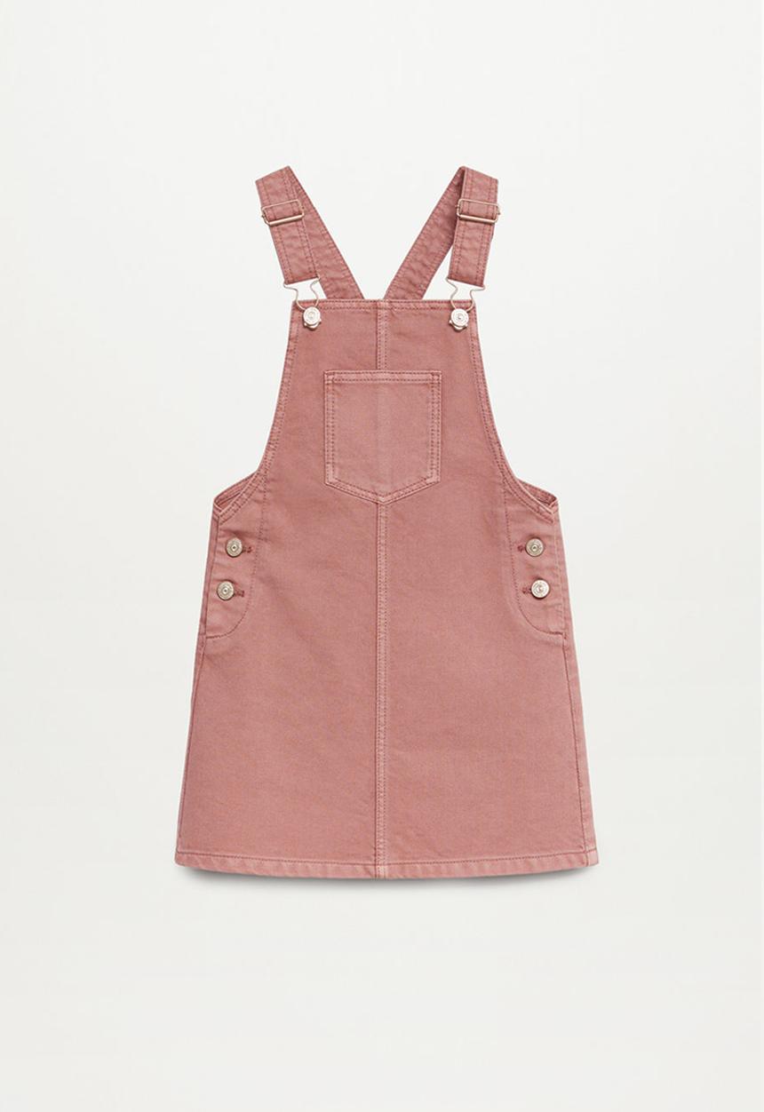 MANGO - Shaila dungaree dress - pink