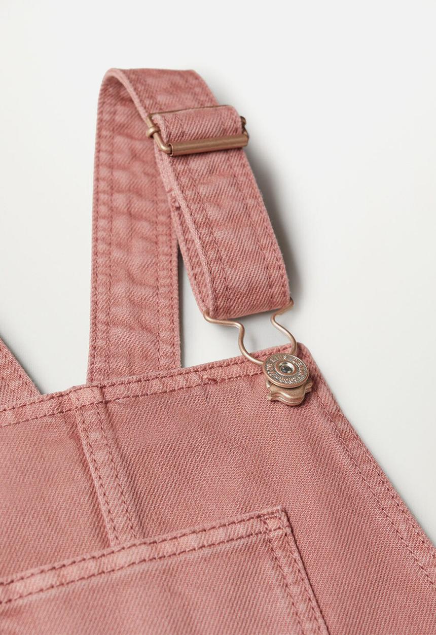 MANGO - Shaila dungaree dress - pink