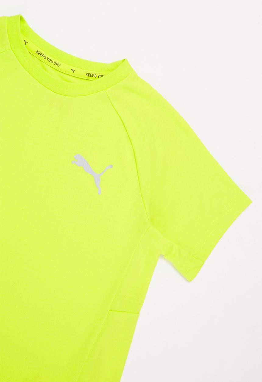 PUMA - Evostripe tee - neon yellow 