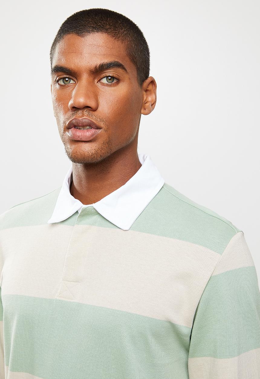 Cotton On - Rugby long sleeve polo - multi