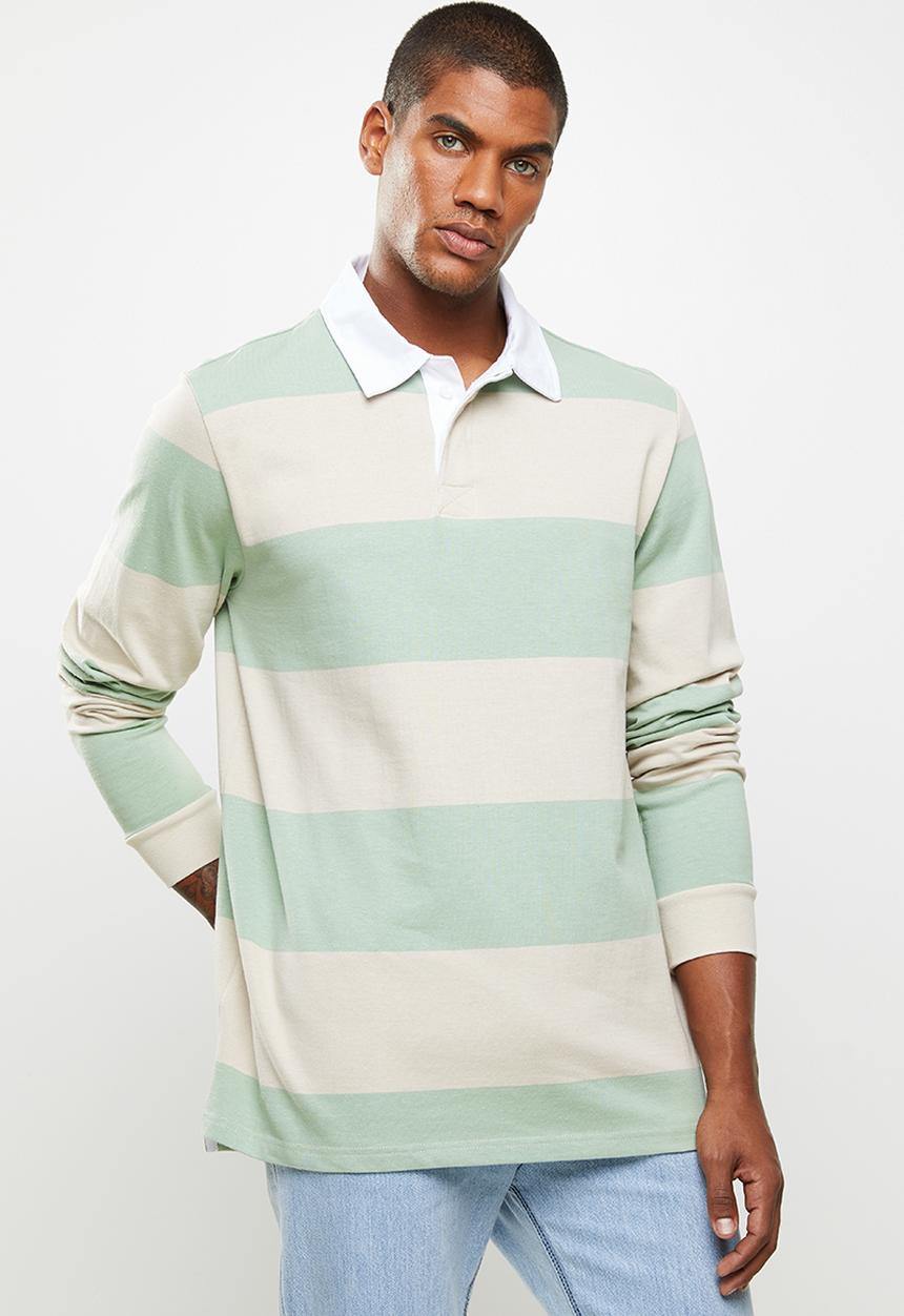 Cotton On - Rugby long sleeve polo - multi