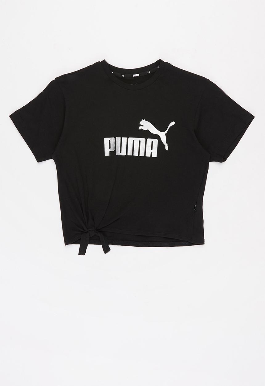 PUMA - Ess+logo silhoutte tee - black