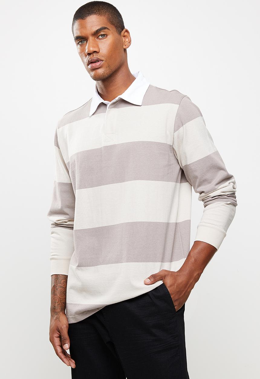 Cotton On - Rugby long sleeve polo - multi
