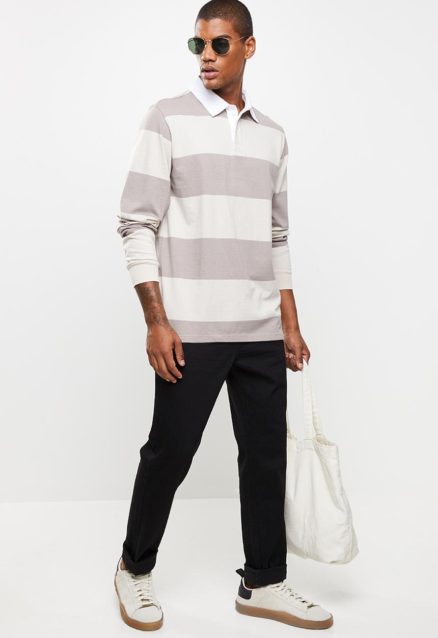 Cotton On - Rugby long sleeve polo - multi