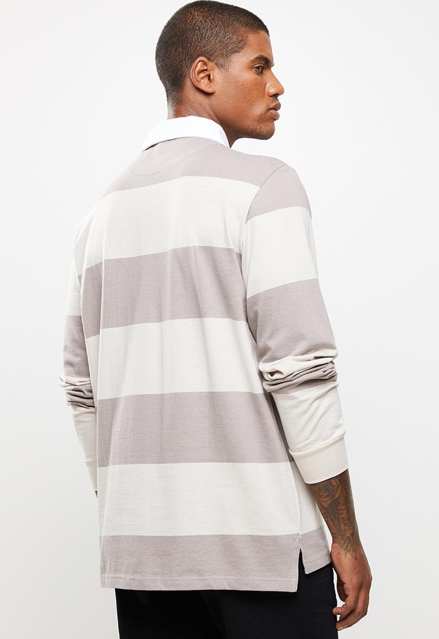 Cotton On - Rugby long sleeve polo - multi