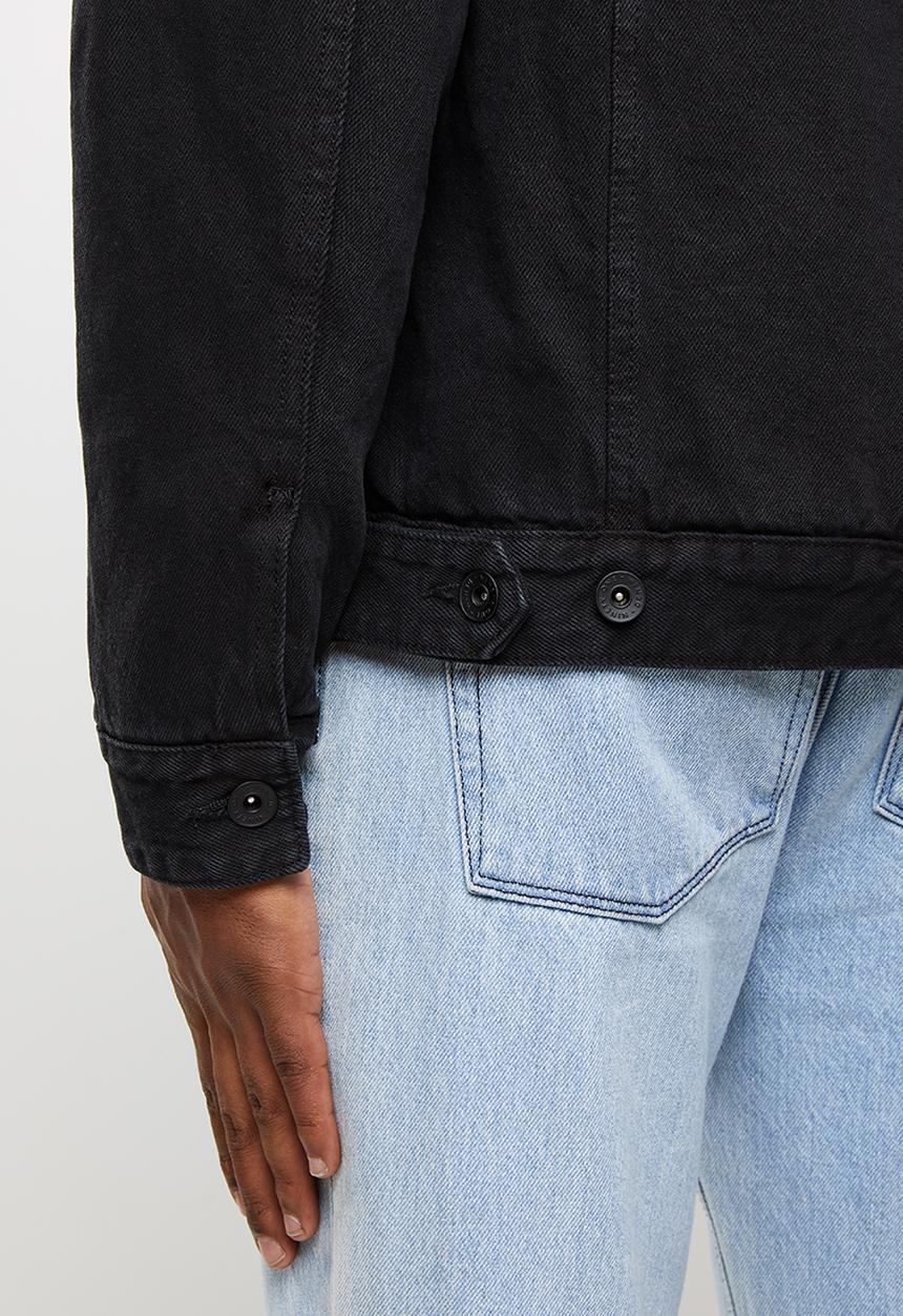 Cotton On - Hooded borg jacket - black