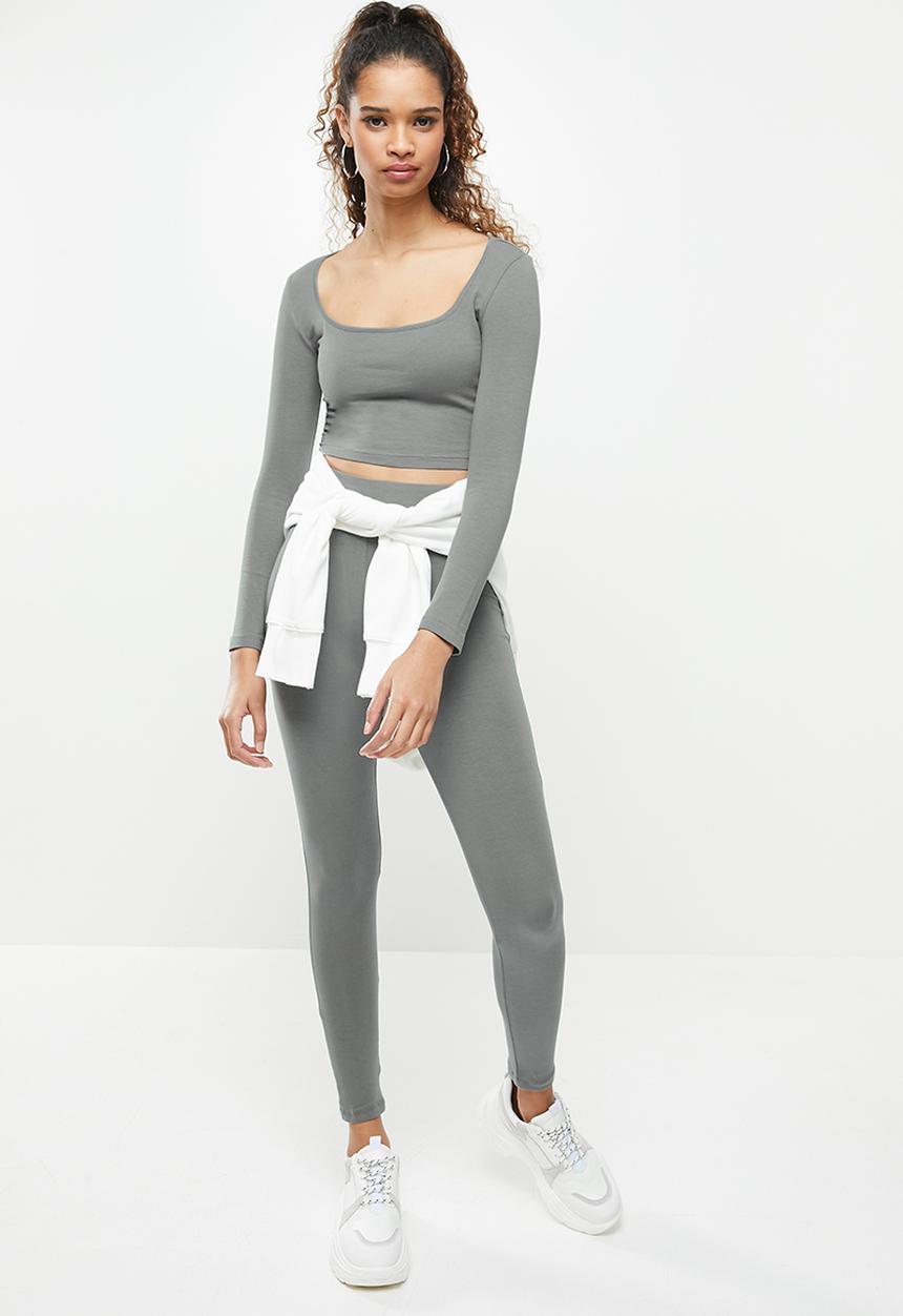 Blake - High waisted leggings - grey