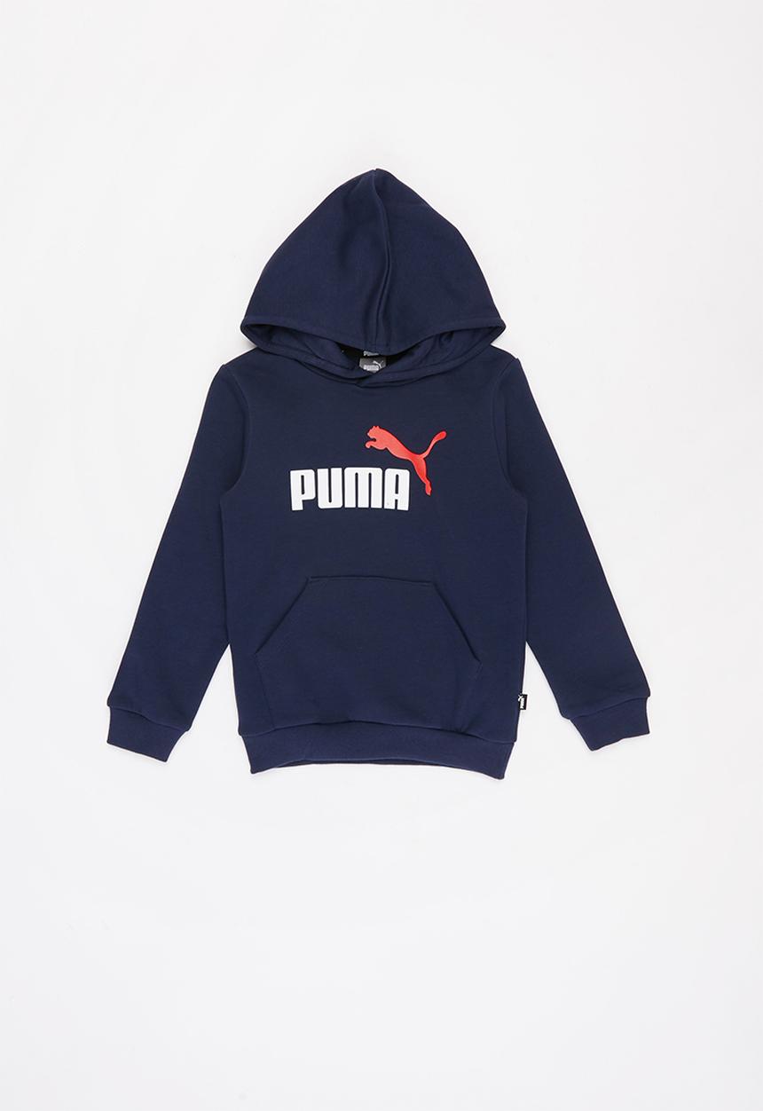 PUMA - Ess big logo hoodie fl - navy