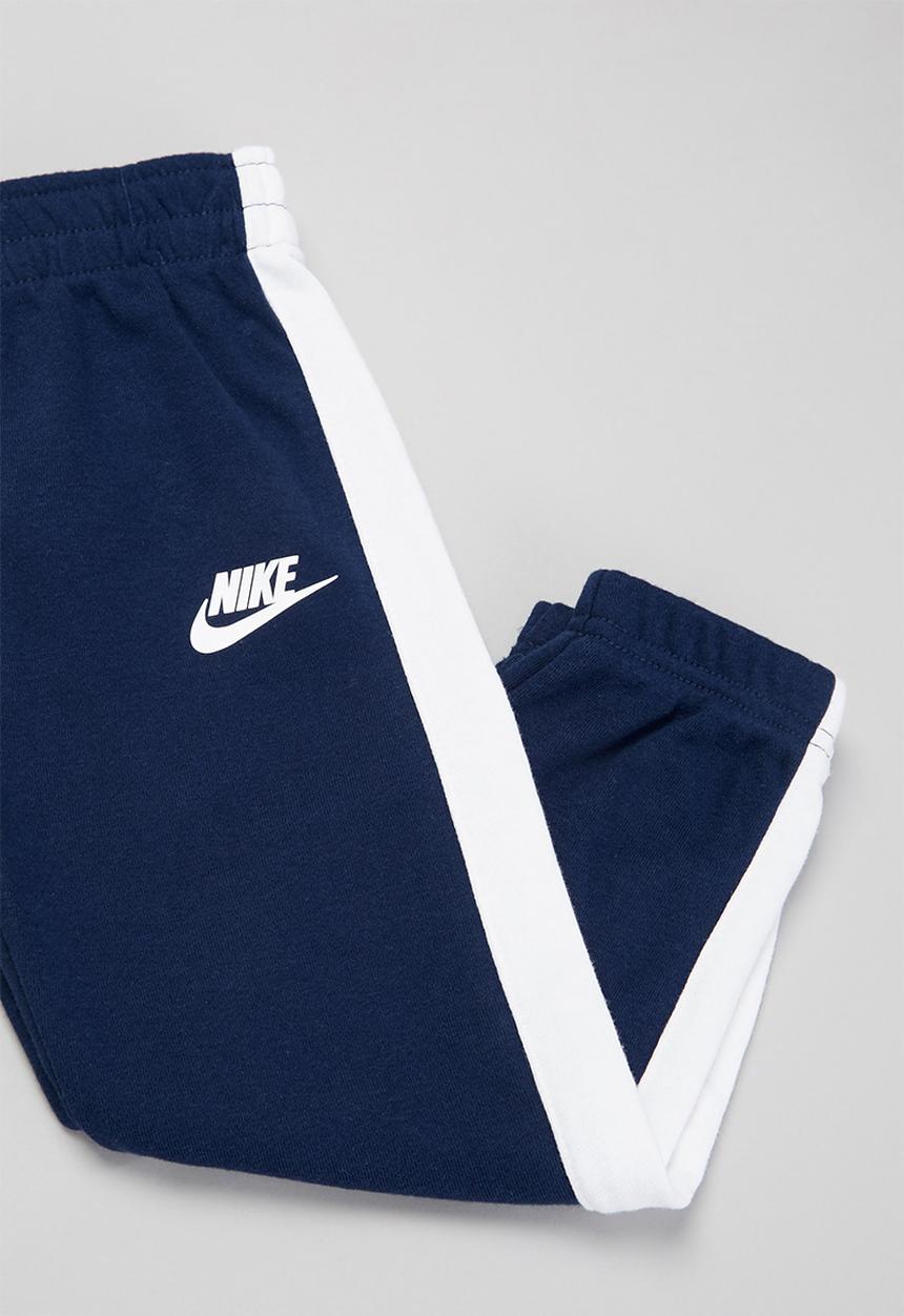 Nike - Nike boys color block fleece crew set - blue & white 