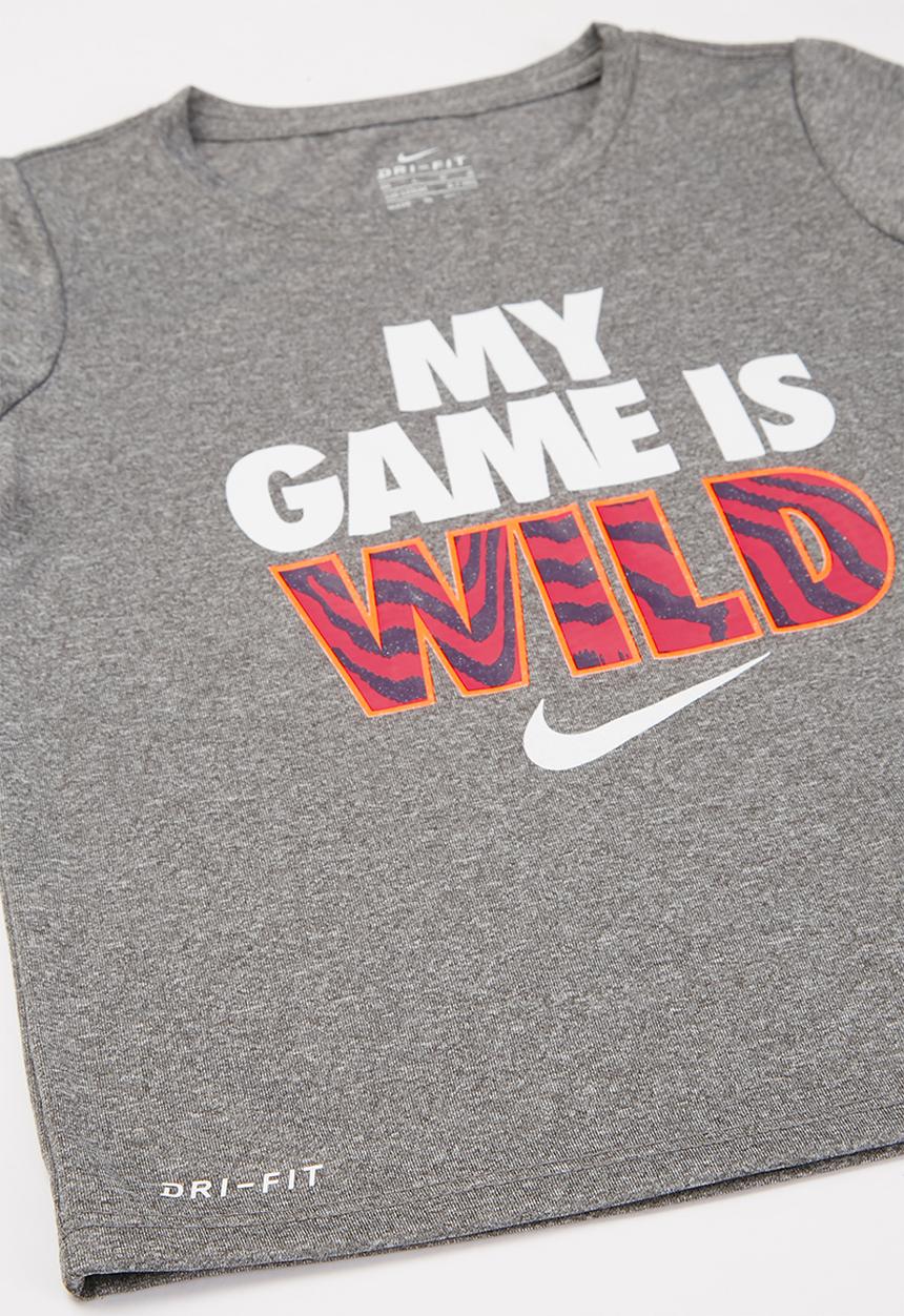Nike - Nike girls electric zebra short set - grey & pink 