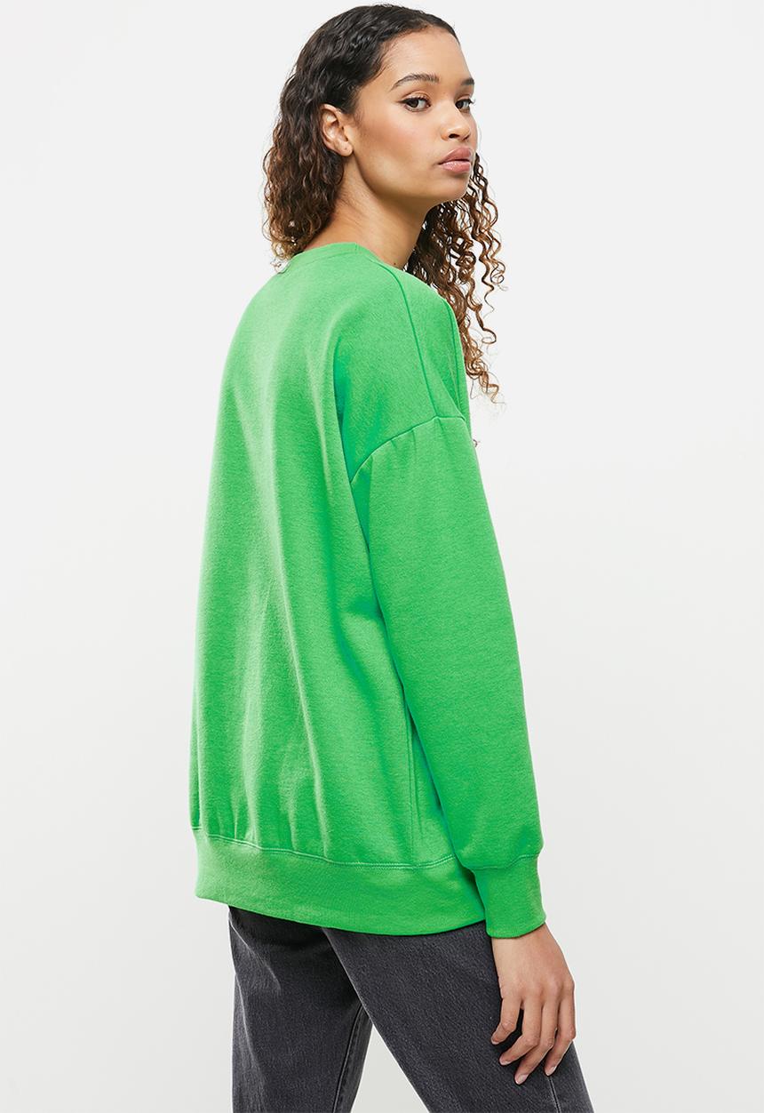 Cotton On - Lifestyle long sleeve crew top - green emerald