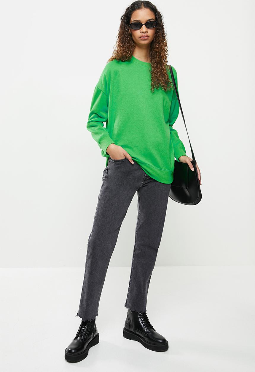 Cotton On - Lifestyle long sleeve crew top - green emerald
