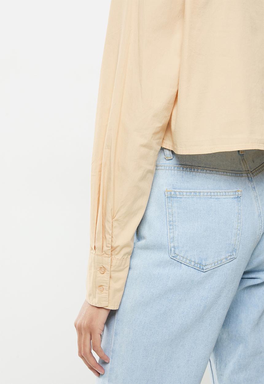 Cotton On - Cropped long sleeve shirt - barley