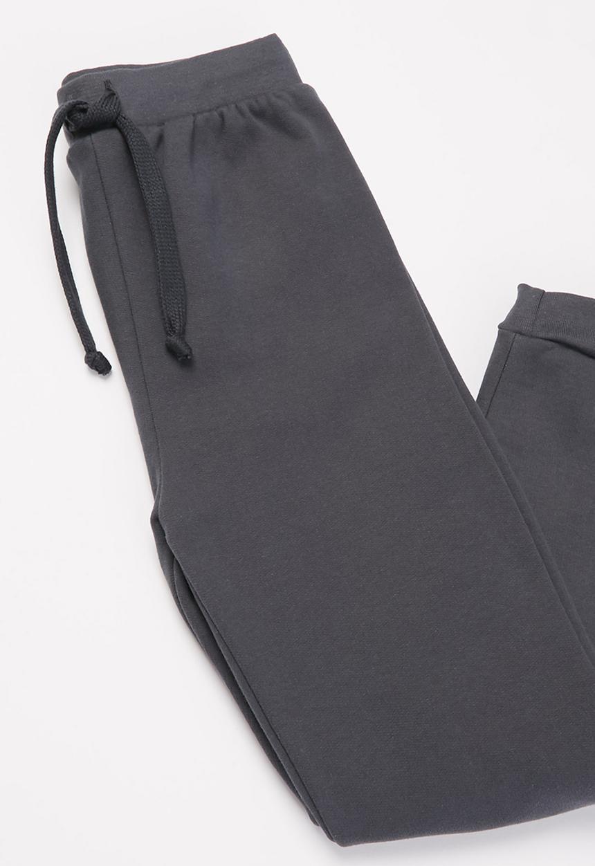 Pop Candy - Long sleeve top & jogger set - burgundy & charcoal