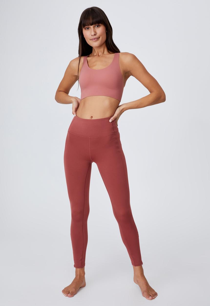 Cotton On - All day comfort crop - chestnut