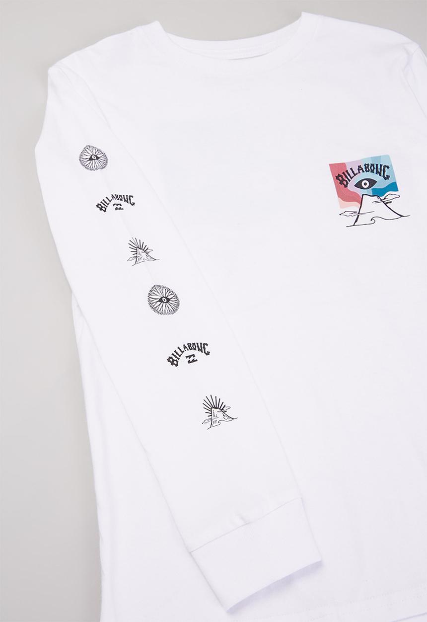 Billabong  - Boys eyesolation long sleeve tee - white